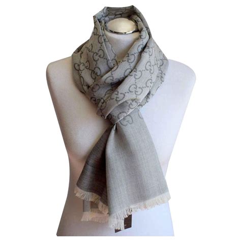 grey gucci scarf|gucci scarf wool silk.